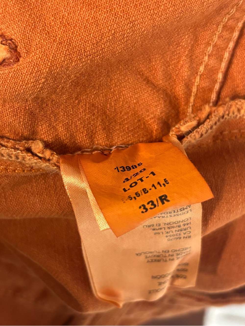 We The Free Minimalist Moxie Barrel Jeans in Dusted Clay Size 33 - Picture 11 of 11